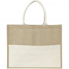 Jute bag with plastic backing