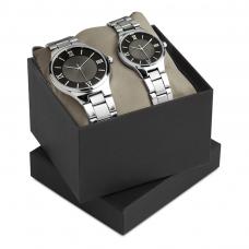 Metal casing watch set