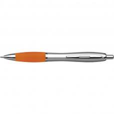 Plastic ball pen with colored grip